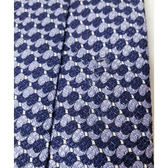 TOM FORD 100% Silk Tie Geometric Blue & Lavendar *A Few Snags on the Underside* - Picture 8 of 8